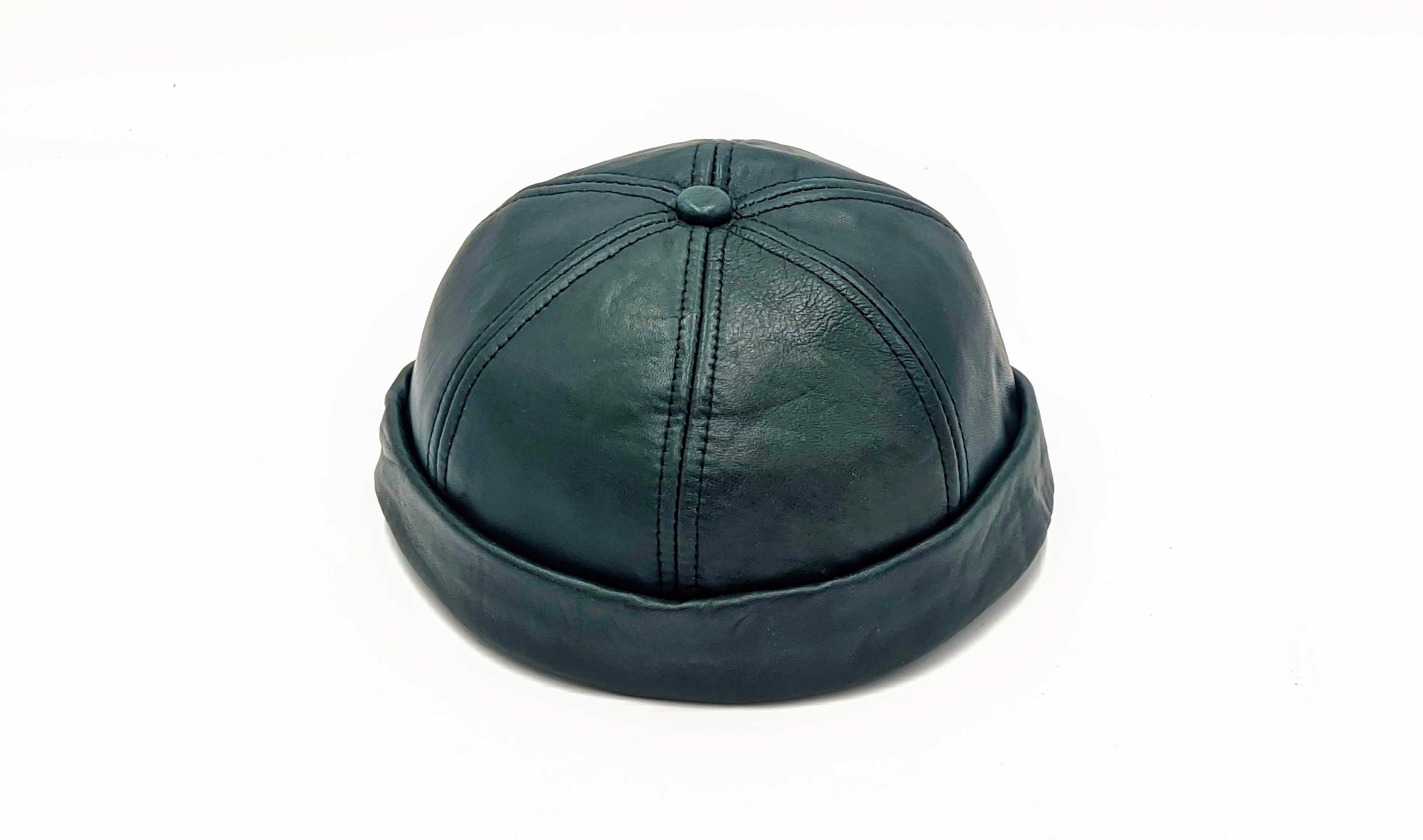 Handmade Genuine Leather DOCKER Cap 