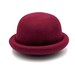 Round derby bowler hat Wool Felt Roll-up Brim hat Cloche Hat Bowler Cloche Hat ladies bowler hat 