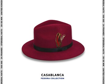 16 Color Fedora Hat Wool Felt Fedora 