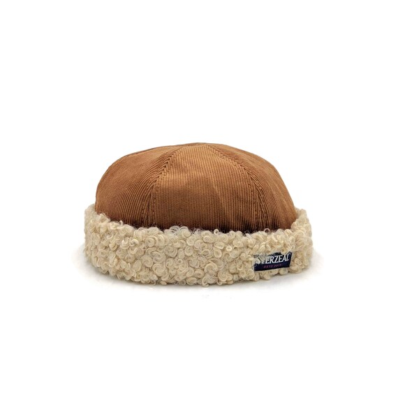 corduroy brimless cap