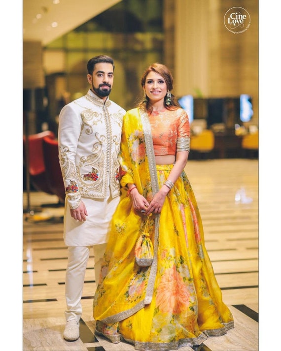 sabyasachi yellow lehenga