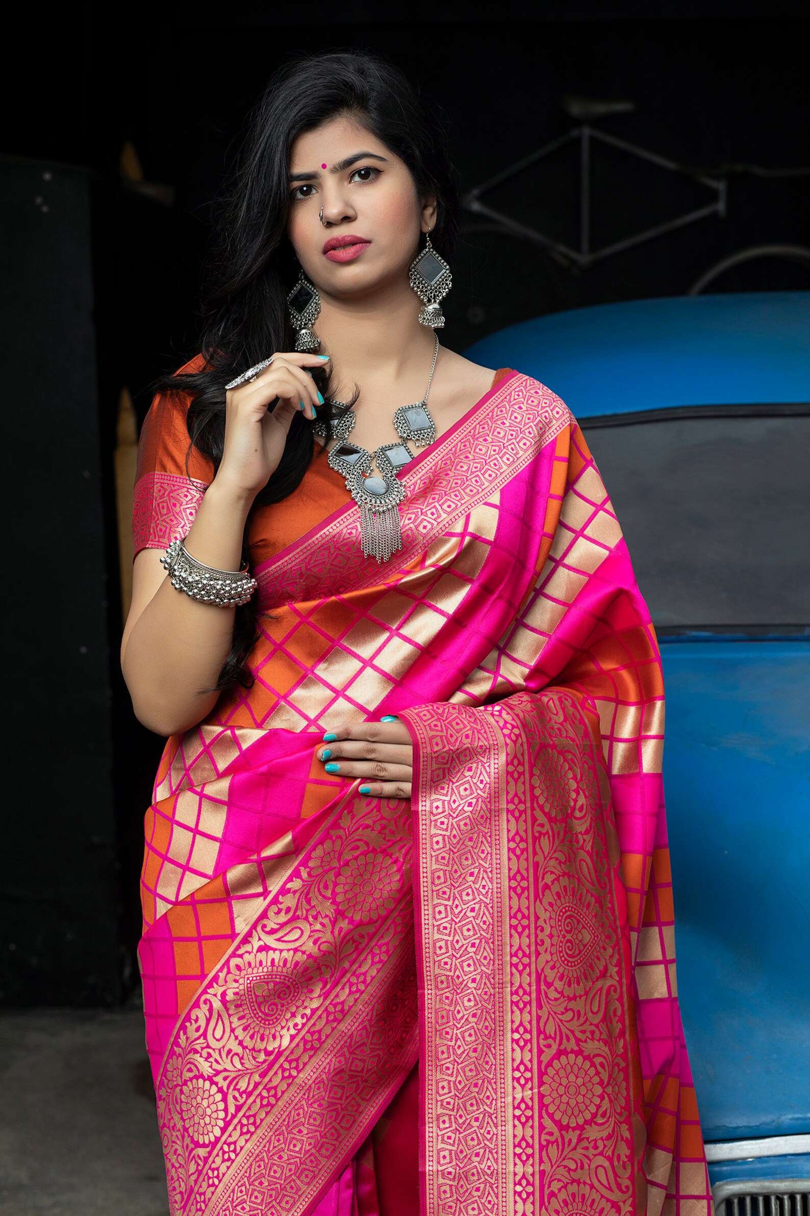 rajwada silk saree