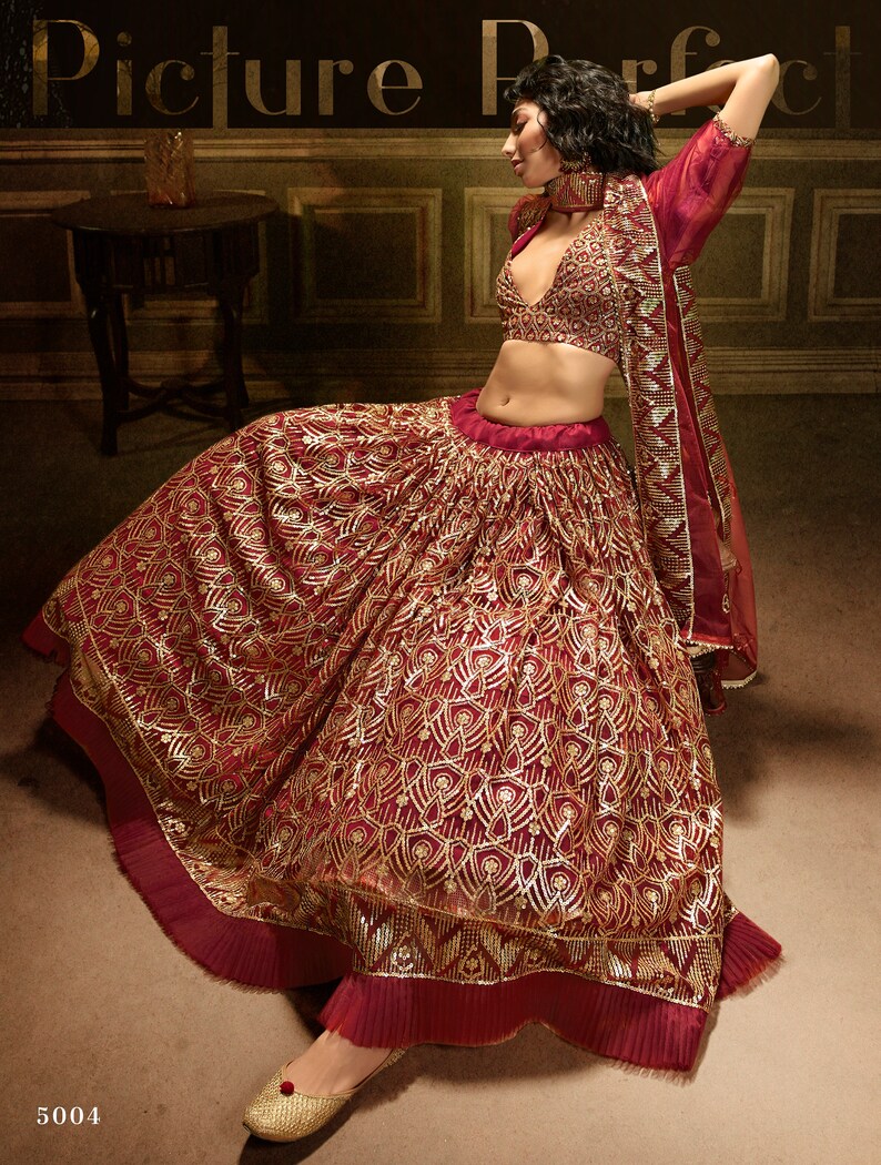 EtSy end of Season Sale Soft Net Grey Designer Lehenga Choli For Indian Traditional woman Fashion On Bridal Wedding Outfit
