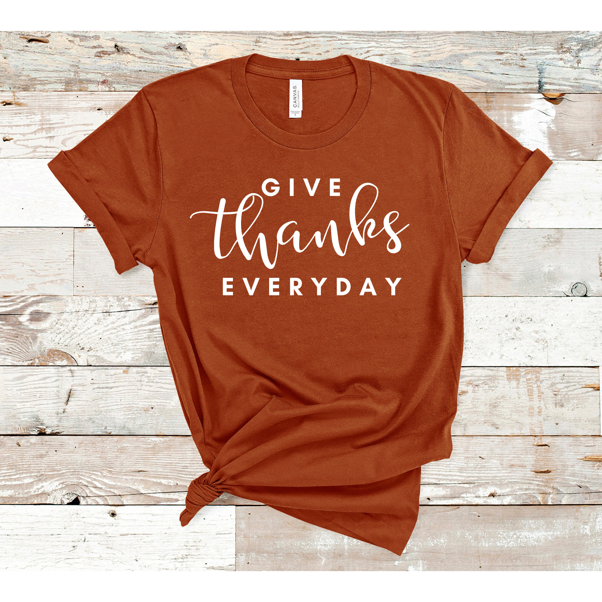 Give Thanks Tee Thankful T-shirt Gratitude Women’s Shirt | Etsy