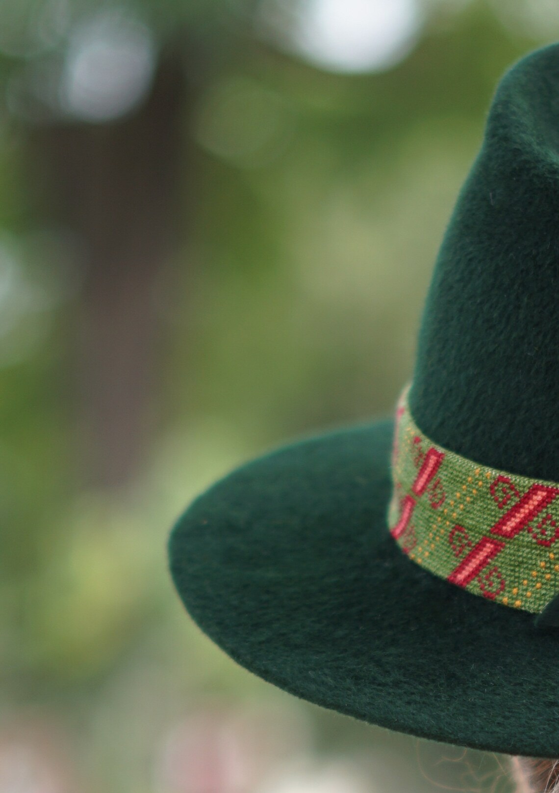 Felt Fedora ladies Hat / emerald green color hat / Etsy