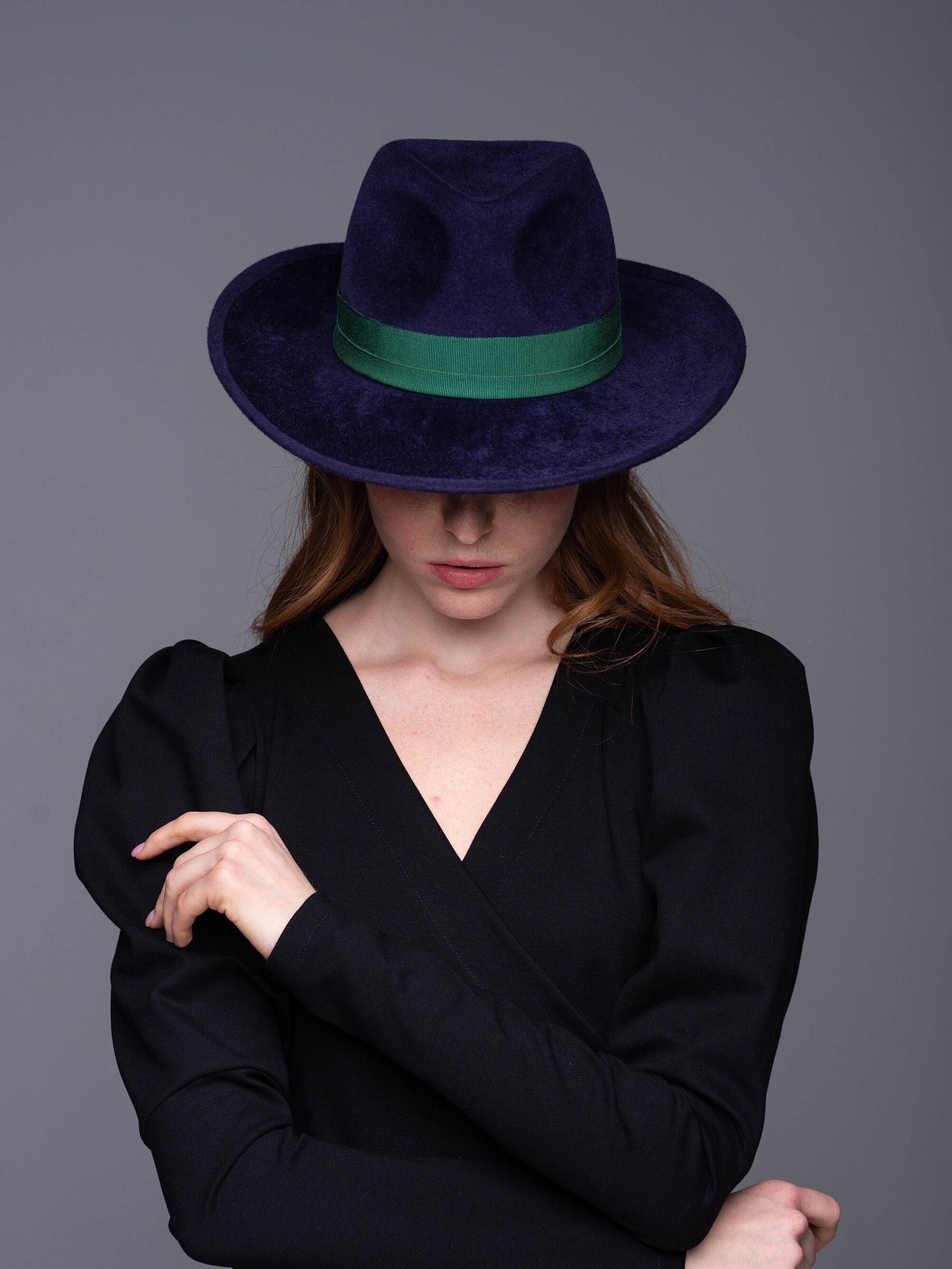 Womens Fedora . Purple Fedora Hat for 