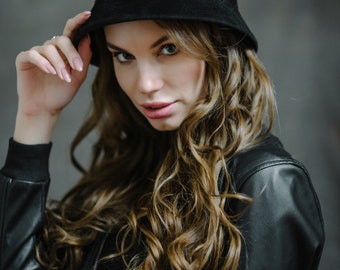 Vintage | Accessories | Vintage Callanan Black Wool Cloche  display picture 3