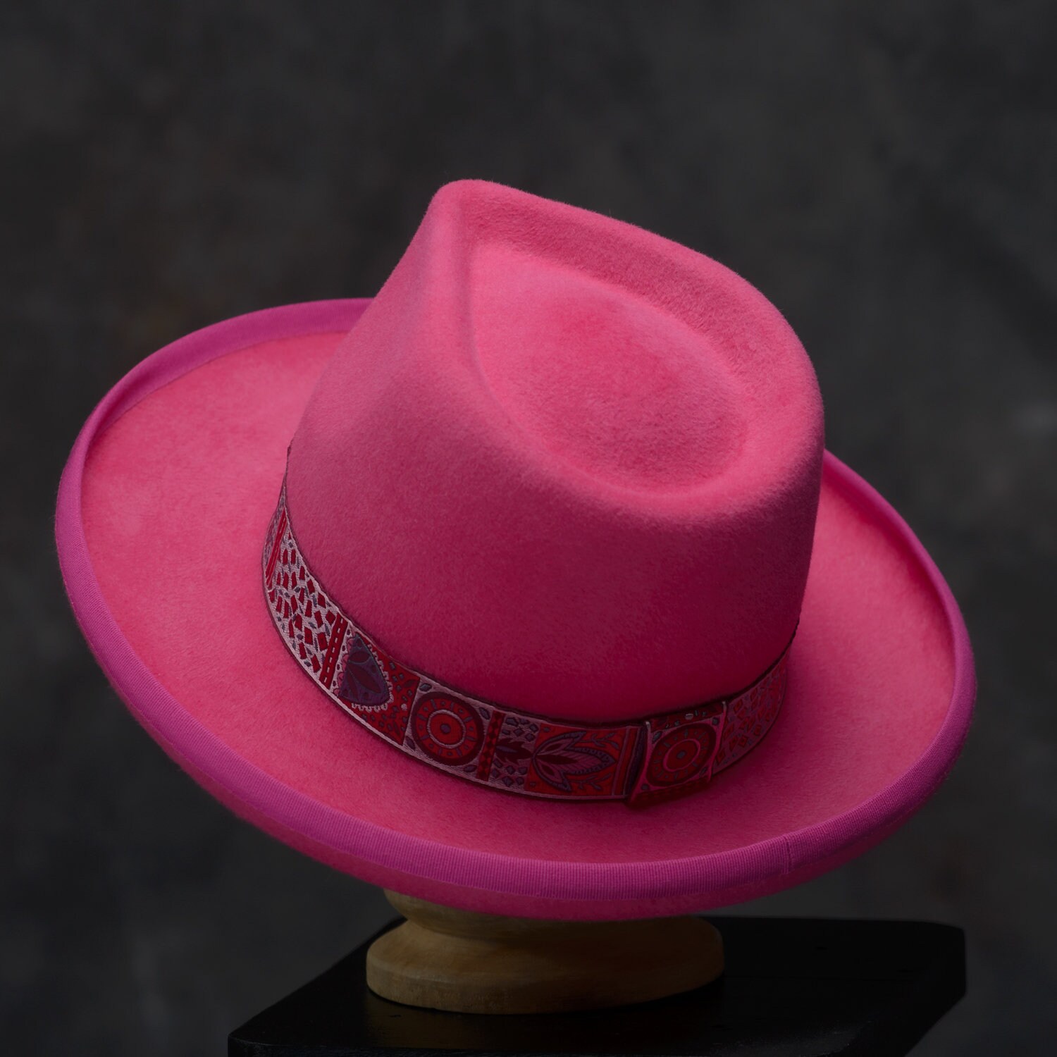 Fuchsia Fedora - Etsy