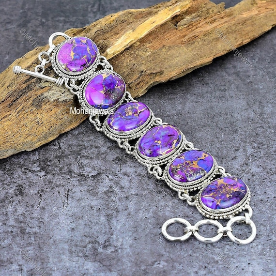 Purple on sale turquoise bracelet