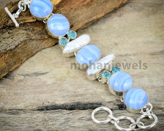 Bracciali di lusso con gemme perle in pietra principale agata