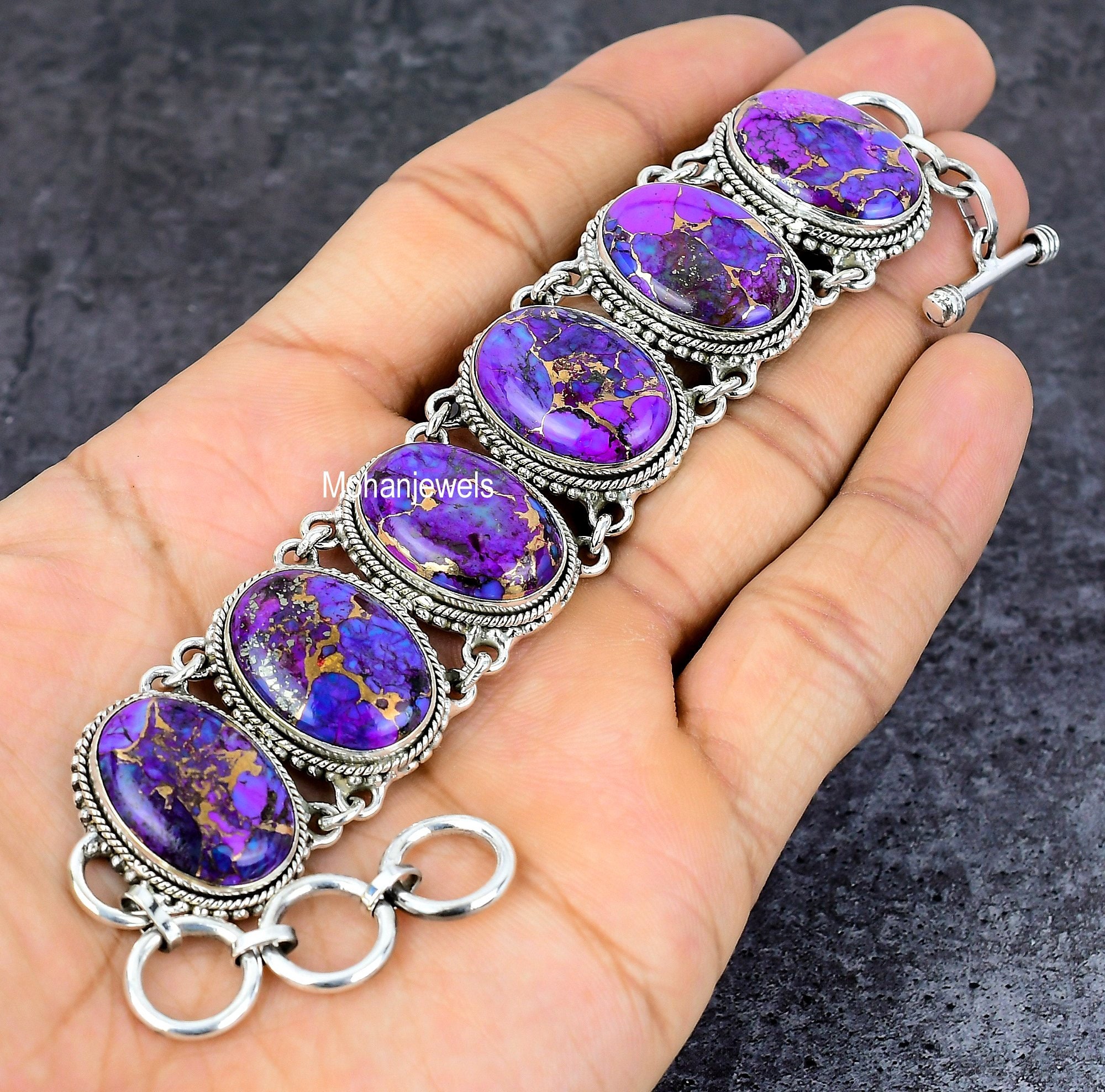 Purple cheap turquoise bracelet