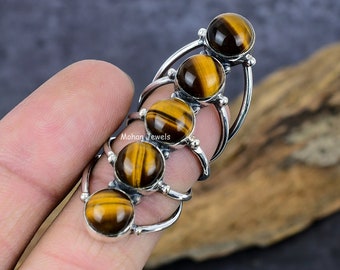Tigers Eye Ring: Silver Plated Boho jewelry