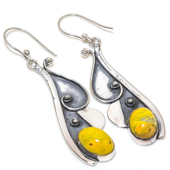 Orecchini pendenti in argento con labradorite: gioielli con pietre preziose - Italia