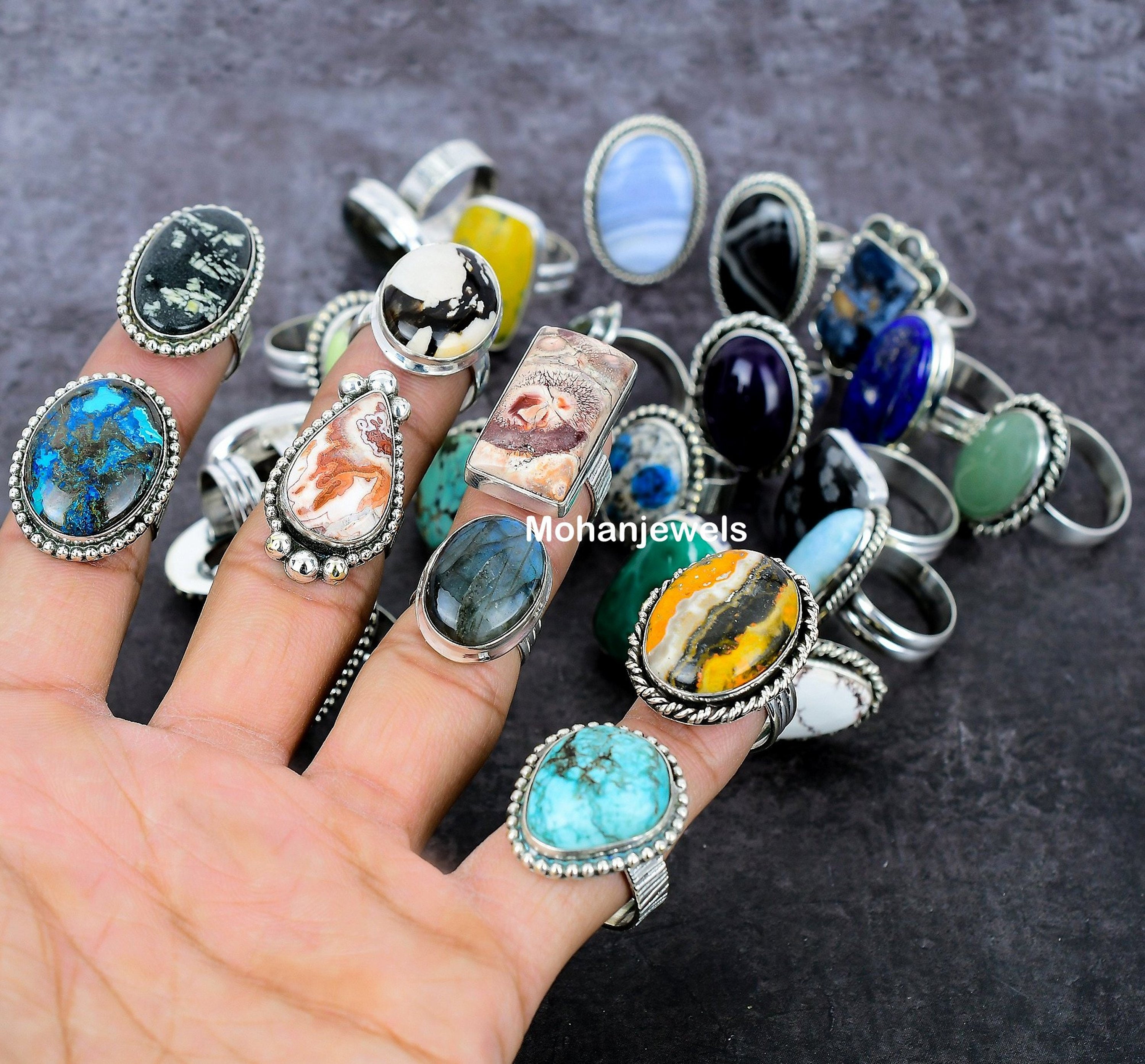 Wholesale stone hotsell rings