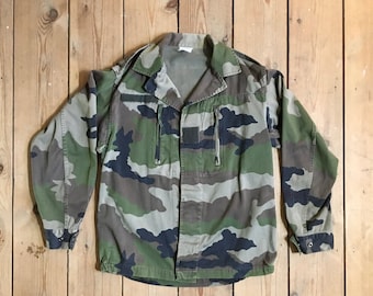 Vintage 1999-Dated French Army F2 Camouflage Field Jacket - Vintage Militaria - Military Surplus