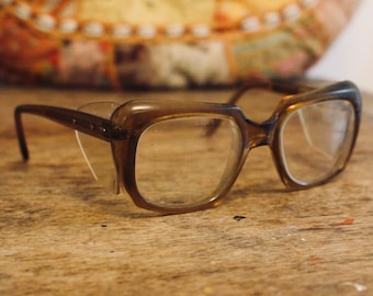 RARE Vintage 1950s Crystal Wayfarer-style NHS Prescription Eyeglasses - Vintage Glasses - Vintage Frames