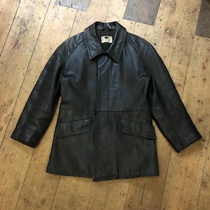 Vintage French Fireman Leather Jacket - Etsy UK