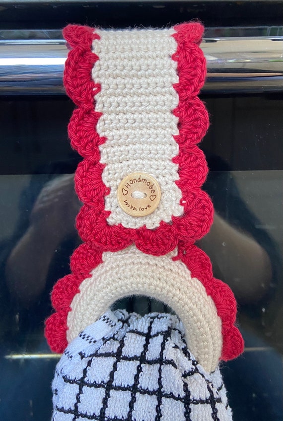 Tea Towel Hanger Kitchen Towel Hanger Towel Holder Crochet Etsy