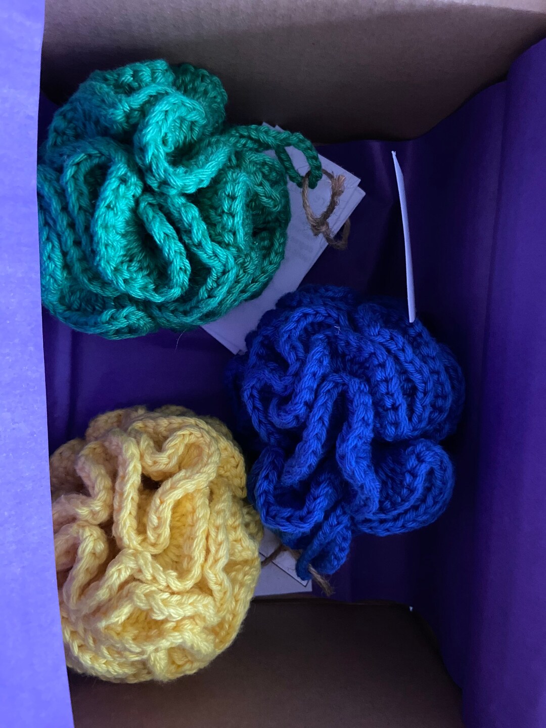 100 Cotton Small Shower Pouf, Zero Waste, Eco Friendly, Plastic Free, Bath Pouf, Bath Puff