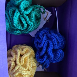 100% Cotton Small Shower Pouf, Zero waste, Eco friendly, Plastic free, Bath Pouf, Bath puff, Shower puff, Vegan
