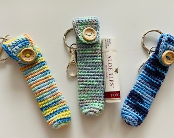 Cotton Chapstick Keyring