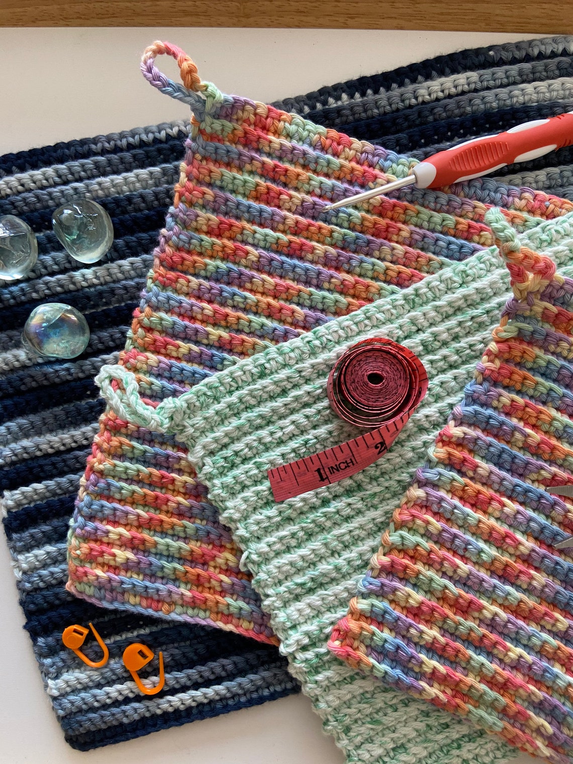 8x8 Inch 100 Rainbow Cotton Flannel Wash Cloth Face Cloth Etsy