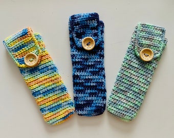 Rainbow Crochet Tampon Pouch, Discreet Teen Gift