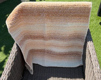 Handmade Crochet Baby Blanket, Star Stitch