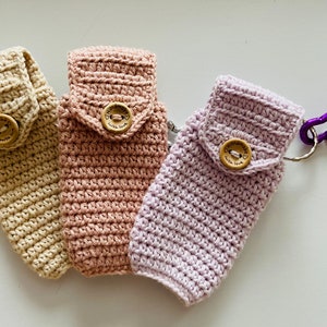 Solid colour Hand Sanitiser Pouch, Hand Gel Holder, Hand Sanitiser Keyring/Keychain, Hand Sanitiser Bottle Bag, Hand Sanitiser Holder,