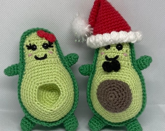 Crochet Avocado Keepsake: Handmade Christmas Decoration