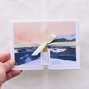 Snowscape Mixed Card Pack - 5 blank cards & envelopes