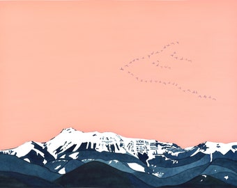 Wydruk: Ruby Peak Flock
