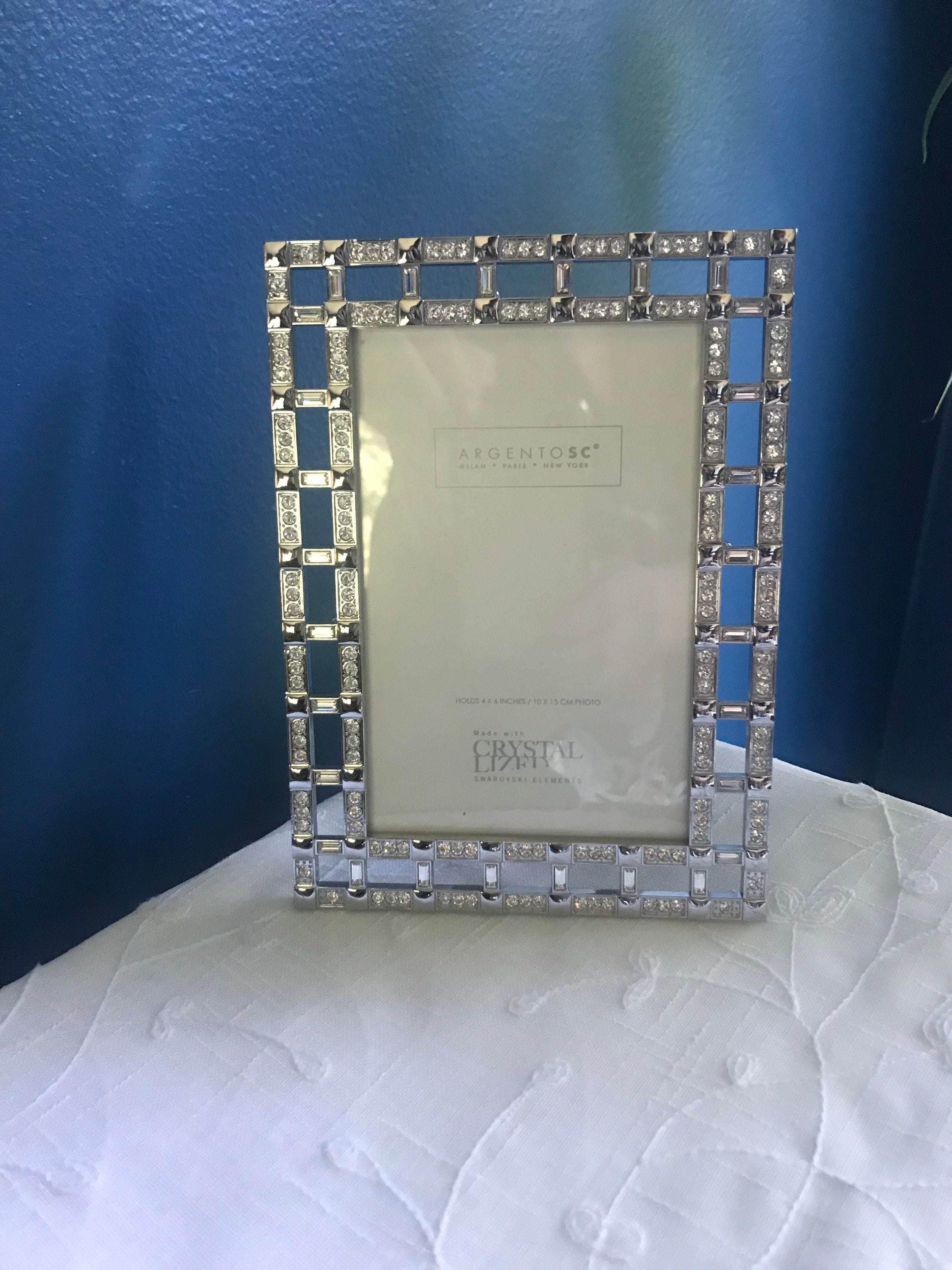 ARGENTO SC Picture Frame SWAROVSKI Crystals Polished Etsy UK