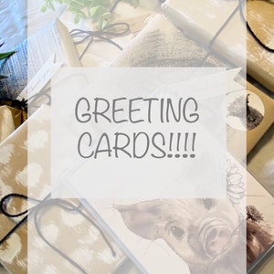 Lot de 10 cartes de vœux vierges représentant des animaux. Baby shower - Saint-Valentin - Cadeau de Noël - Cadeaux pour elle - Idées cadeaux.
