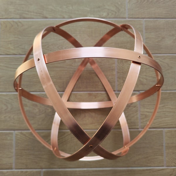 Genesa Crystal [Natural Harmonizer Purifier Energy Device] in 99% pure Copper, SYMMETRICAL Band Intertwining