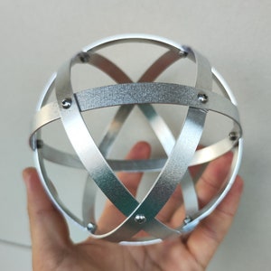 Genesa Cristal en Aluminio Natural 8, 10, 13, 16 cm de Diámetro, Bandas Anchas 1 CM. ¡TEJIDO SIMÉTRICO! ¡Lea la descripción!
