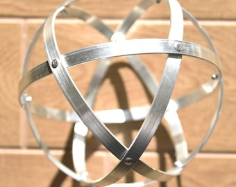 Genesa Crystal and Pentasphere [Natural Energy Purifier Device] in Natural Anti-Corrosion Aluminum SYMMETRIC INTERTWINING