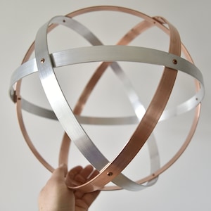 Genesa Crystal [Natural Energy Purifier Device] in Natural Aluminum and 99% Pure Copper SYMMETRIC BAND WEAVING