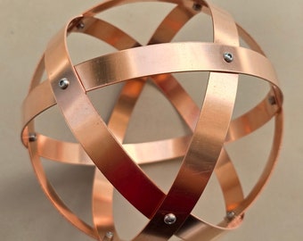 Genesa Crystal [Natural Energy Purifier Device] in 99% Pure Copper SYMMETRIC BAND WEAVING