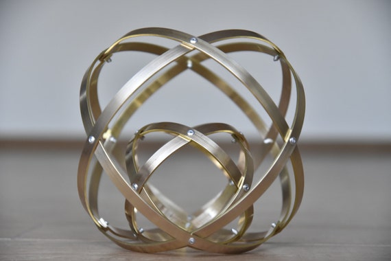 Genesa Crystal orgone Device, Pair of Genese in Solid Brass, Symmetrical  Weave -  UK