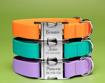 Waterproof Dog Collar, Pet collar, Dog collar, Water-Resistant Collar, Personalise Dog Collar, Custom Dog Collar, Dog Leash, Gifts for Pets