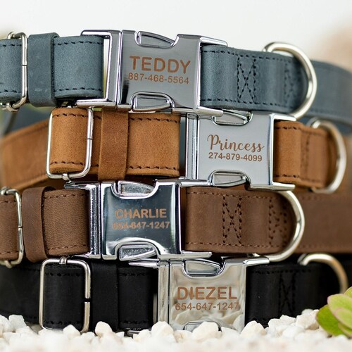 Leather Dominant Dog Collar Etsy