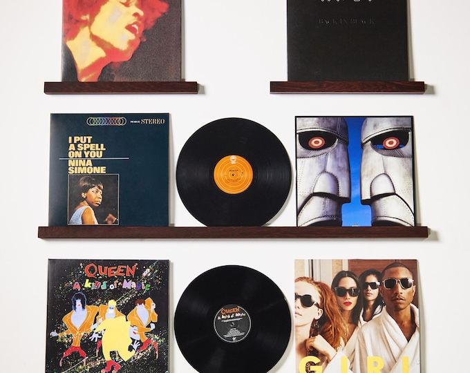 Vinyl Record Display Shelves, Vinyl Records Holder, Wall Shelves for Vinyl Records, Album Display Shelves
