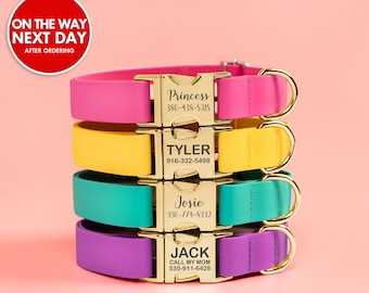 Waterproof dog collar, Dog collar, Pet collar, Luxury Dog Collar, Adjustable, Dog collar, Custom dog collar