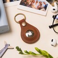 Personalized AirTag Holder, AirTag Leather Case, Father's Day Gift, Leather AirTag Holder, Custom AirTag Keychain, Leather Keychain product logo