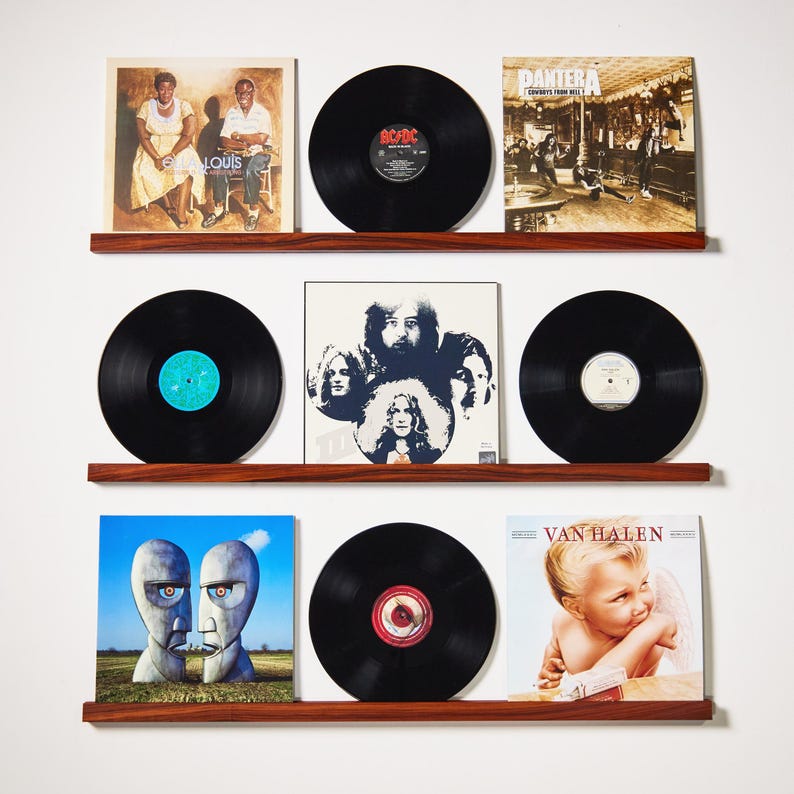Hyllor för vinylskivor, Vägghyllor för vinylskivor, Hyllor för album, Hållare för vinylskivor bild 10