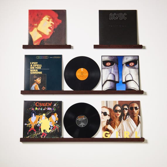 Vinyl Record Display Shelves, Vinyl Records Holder, Wall Shelves for Vinyl Records, Album Display Shelves