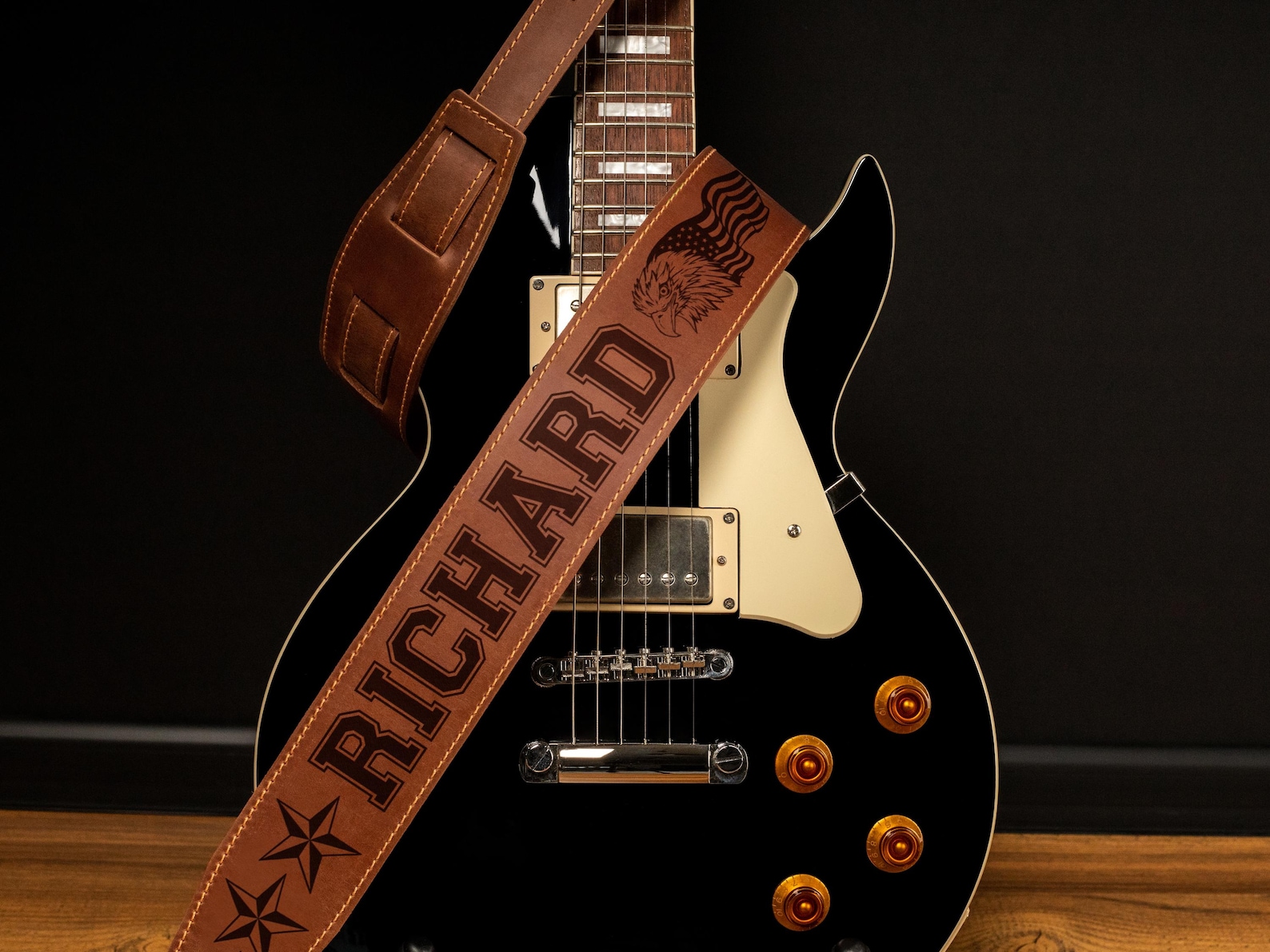 Personalized Leather Guitar Strap