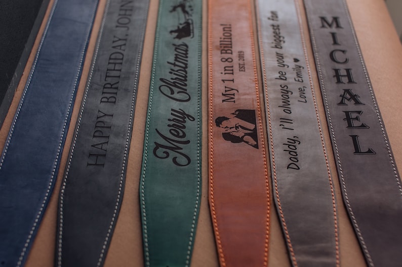 Personalized guitar strap