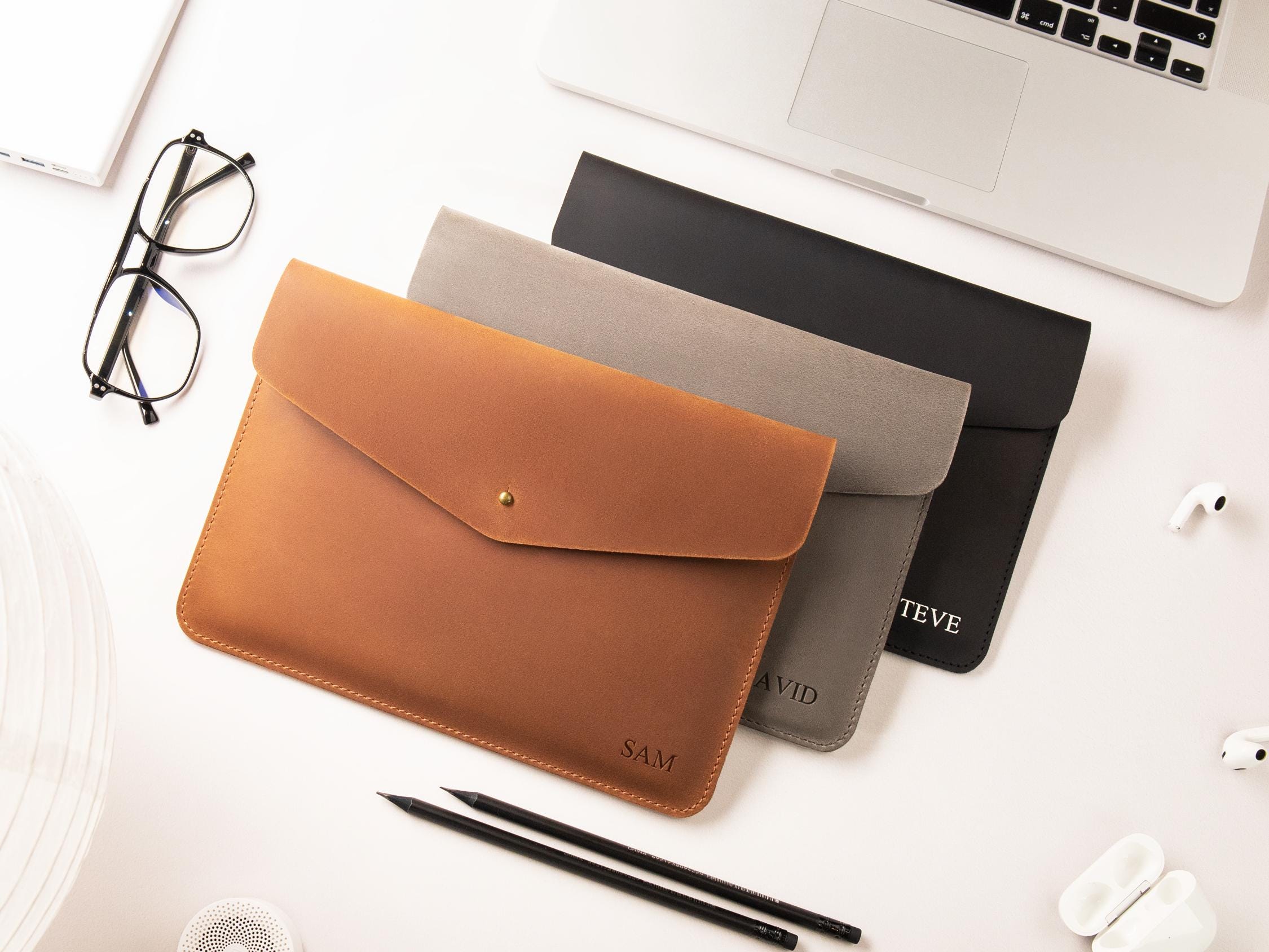 Leather File Folder, Personalized Leather Document Cover, Leather Document Holder, Graduation Gift, Business Organizer